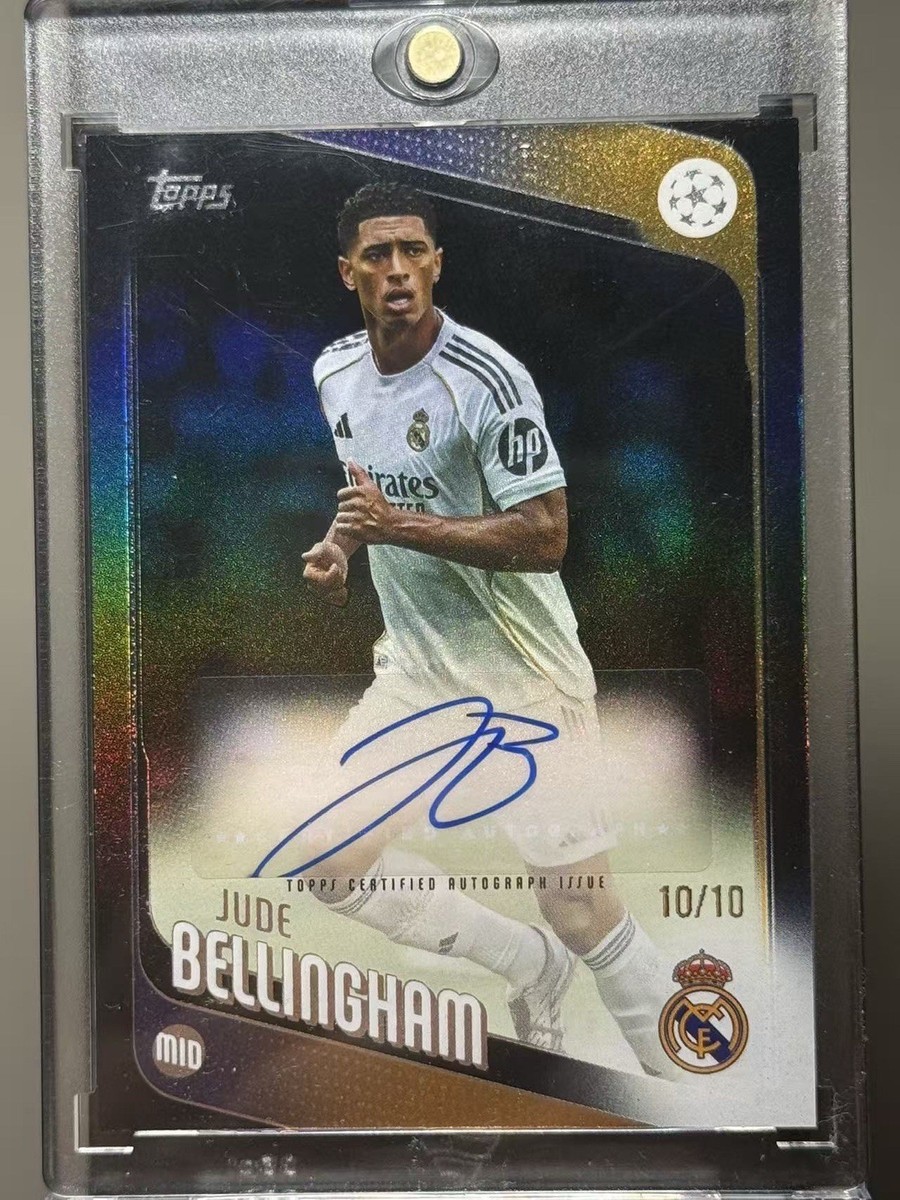 Jude Bellingham Auto /10 Topps UCC 2025 Real Madrid SSP #10/10 | eBay