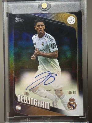 Jude Bellingham Auto /10 Topps UCC 2025 Real Madrid SSP #10/10 | eBay