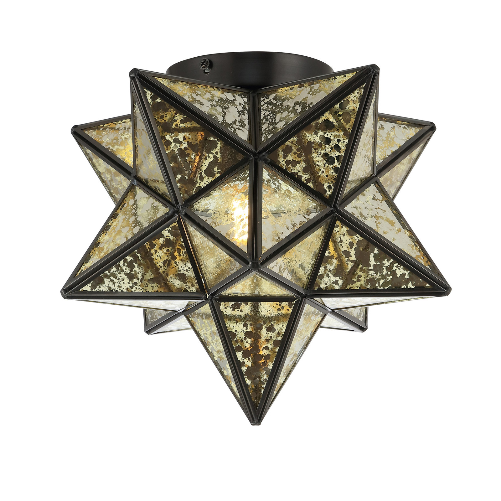 Jonathan Y Stella 12W Oil Rubbed Bronze LED Flush Mount Ceiling Light
