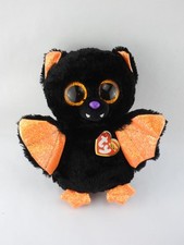 Ty Beanie Boos ECHO  Black Bat Plush Halloween Glitter Wings 9" Hang Tag 2019