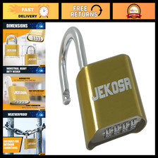 Heavy Duty Weatherproof Combination Lock - 4 Digit Code, No Key - Ideal for Gate