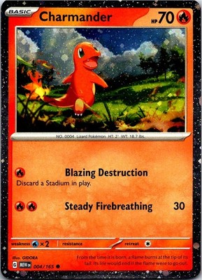 Charmander - (Cosmos Holo) Holo Promo Miscellaneous Cards & Products 004/165 LP