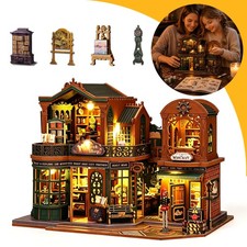 DIY Doll House Kit With Furniture Miniature 3D Model Wooden Dollhouse Kit Gifts