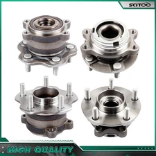 4 Front Rear Wheel Hub Bearing Assembly Fits Nissan Maxima For Murano 15-19 FWD