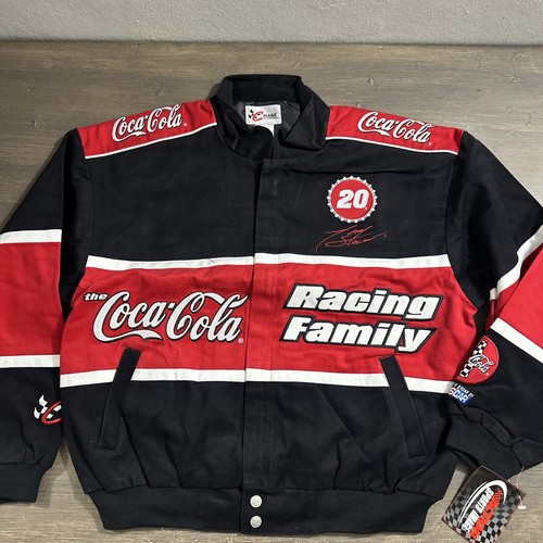 NWT NASCAR JH Design Coca Cola Racing Family #20 Tony Stewart Jacket Mens Large