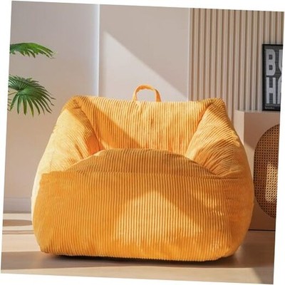 Bean Bag Chair, Floor Sofa with Handle, Bean Bag Chairs for Standard Orange