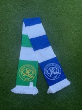 Queens Park Rangers FC QPR  Two Sided Home & Away Scarf Blue/Green White BNWT