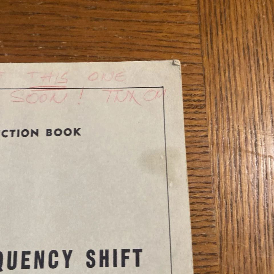 Libro de instrucciones raro convertidor de tono de cambio de frecuencia doble Northern Radio CO. Foto 4 de 4