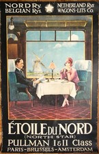 North Star / Pullman (1927) Large Vintage Repro Poster circa 1970 / 80