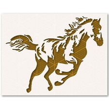 Running Horse Stencil Reusable 10 Mil Mylar Western Wall Art Decor