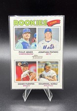 2026 Topps Heritage - Quad Rookies Didier Fuentes, Philip Abner, Eduarniel Nunez