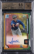 2015 BOWMAN CHROME #BCAP-AMR AMED ROSARIO BGS 9.5