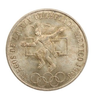 Mexiko 1968 25 Pesos Olympische Spiele | Silber