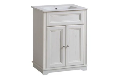 Badmöbel Antik Stil Becken Unterschrank Landhaus Badezimmer 60cm Waschbecken - Bild 1 von 4