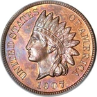1907 1C Indian Cent PCGS PR64RB (PHOTO SEAL)