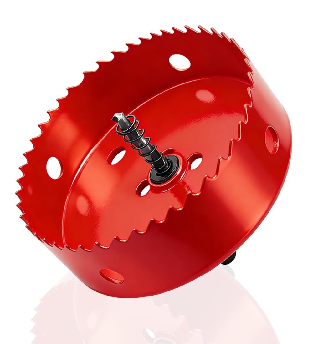 Scie Cloche 120 mm anti-échauffement Bimétallique HSS M42 pour Trou Net sans Blocage avec Arbre