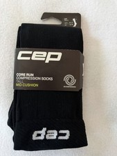 CEP Men's Core Run Tall Compression Socks 5.0, Running, Black, Size III