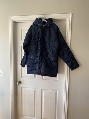 Alpha Industries Navy N-3B Parka Sz L.  Box 9. SEE PICTURES