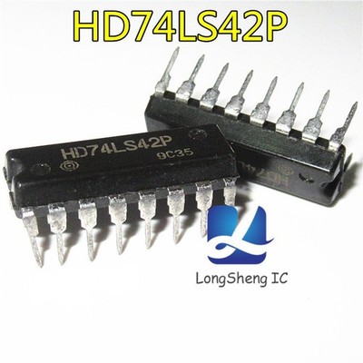10PCS HD74LS42P Encapsulation:DIP,BCD-to-Decimal Decoder new *gi