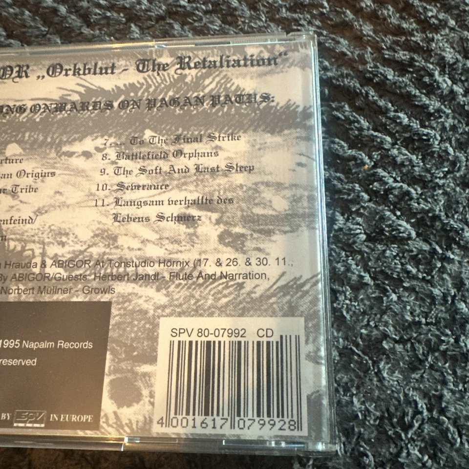 Abigor - Orkblut - The Retaliation CD 1995 Napalm Records - NPR 008 HTF Rare - Image 4 of 4