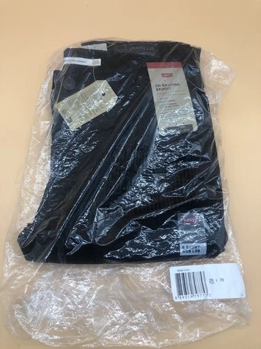 Levis Women’s 311 Shaping Skinny Jeans Black Size W 28 x L 28 New w/ Tags *
