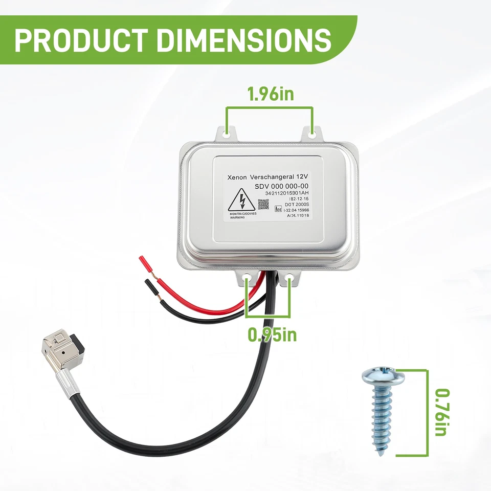 HID Headlight Xenon Ballast & Igniter & Bulb For 2008-2012 Subaru Tribeca 3.6L - Image 2 of 4