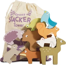 - Wooden Petilou Forest Stacker Puzzle & Bag Educational Balancing Activities To