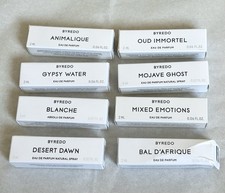 NEW 8PC Byredo Assorted EDP Spray 2ml,Mojave Ghost/Gypsy Water/Bal D'Afrique