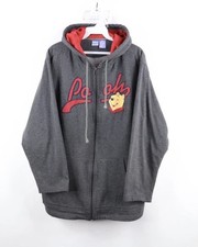 Vtg Disney Womens 18 / 20 Faded Spell Out Script Winnie the Pooh Full Zip Hoodie