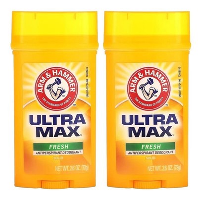2 x Arm & Hammer UltraMax - FRESH Solid DEO STICK Antitranspirant Deodorant