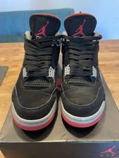 AIR JORDAN 4 RETRO OG 'BRED' BLACK CEMENT (2019) UK8 Used Gr8 Condition Bargin💰