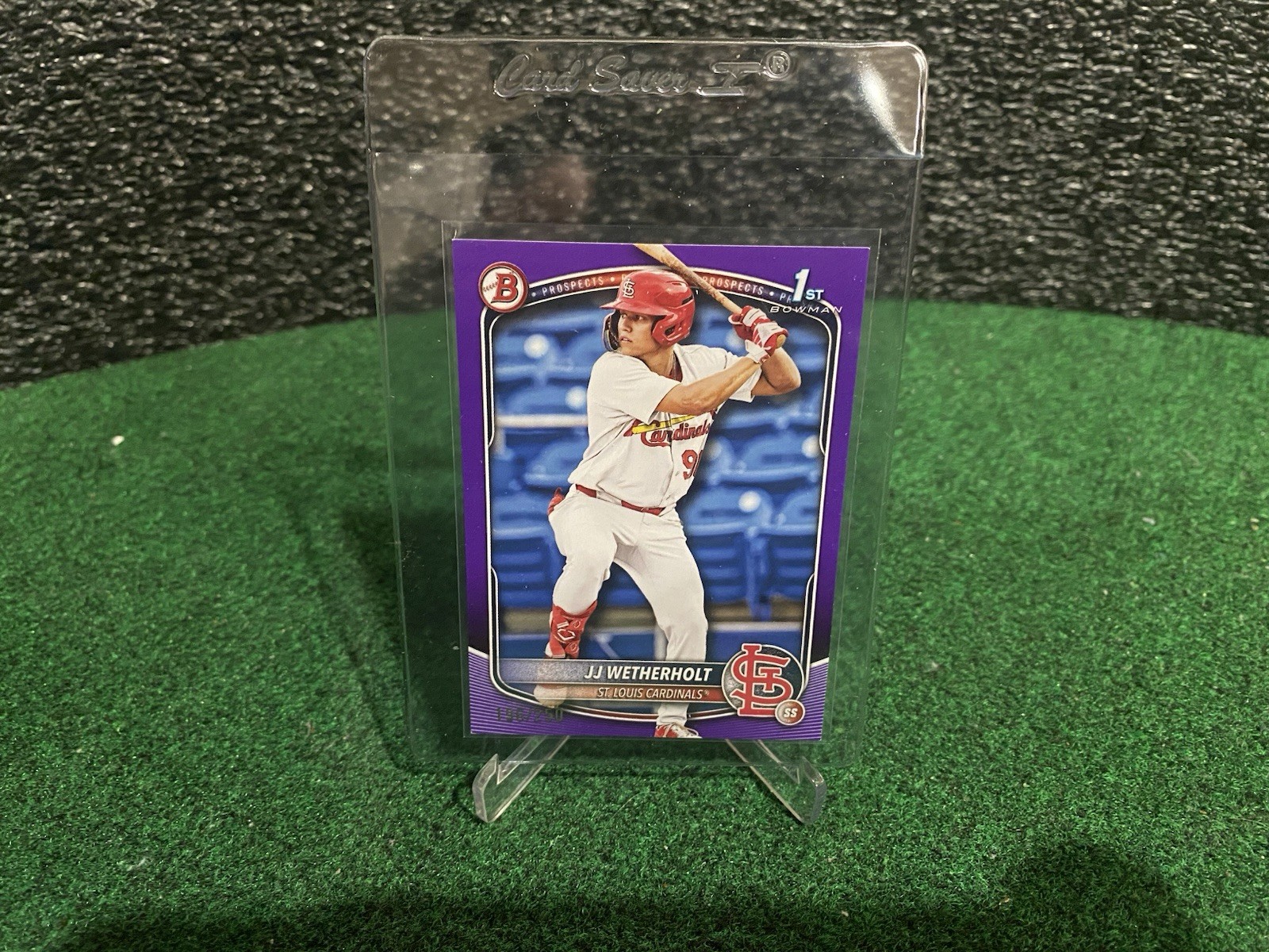 2025 Bowman - Prospects JJ Wetherholt 1st Bowman #BP-22 Purple /250 Cardinals