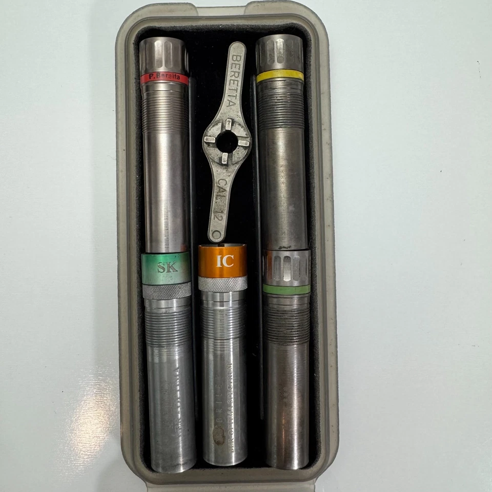 Obturadores calibre 12 Beretta & Briley Optima, llave obturadora Beretta y estuche NTN Foto 2 de 4