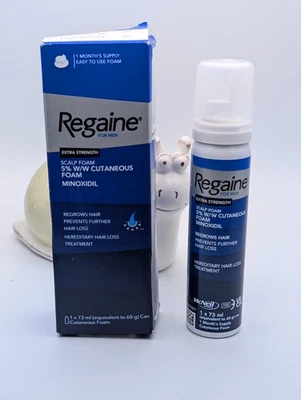 REGAINE for Men 5% Minoxidil Extra Strength Scalp Cutaneous Foam 73 ml