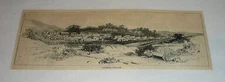 1886 magazine engraving ~ CULEBRA VILLAGE, Costa Rica