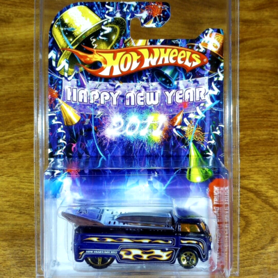 Hot Wheels Happy New Year 2011 Volkswagen Drag Truck Dark Blue