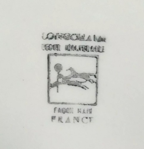 Set 4 Longchamp France Herb Dessert Salad Plates 6.5" Grannycore 1970 Tea Dishes - Picture 9 of 9