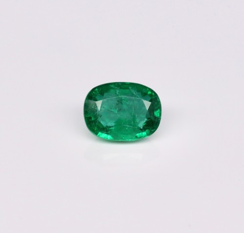 2,85 ct Best Grade VIVID GREEN / Natural Sambian Smaragd - Cushion Gem - Video - Bild 4 von 4