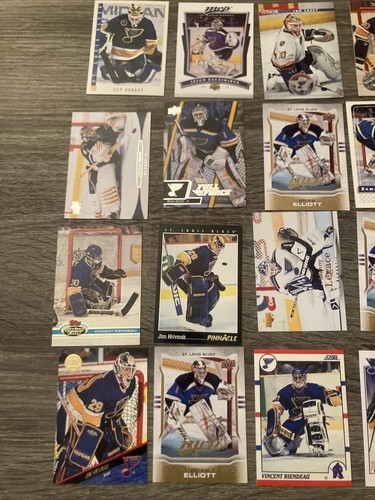 ST LOUIS BLUES GOALIE CARD LOT 23 Nhl, See Photos, Free Ship, - Picture 9 of 9