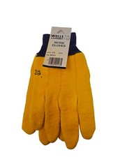 Wells Lamont Work Gloves Mens One Size Style 428 Heavy Duty Cotton Knit Cuff NWT