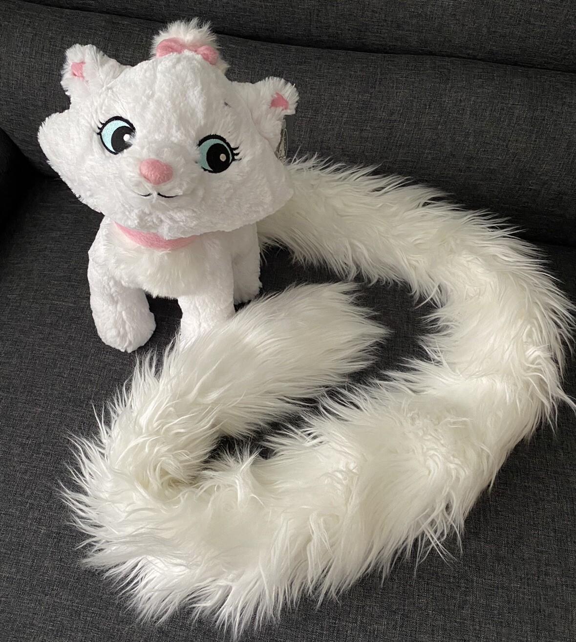 Peluche Marie Aristochats cadeau nostalgique Disney chat blanc