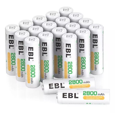 #ad #ad EBL 1.2V AA AAA Rechargeable Batteries 2800mAh 1100mAh NI MH Battery Lot $11.19