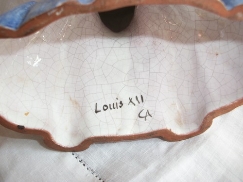 CA Alcide Chaumeil Louis XII Bust French Faience - Picture 10 of 12