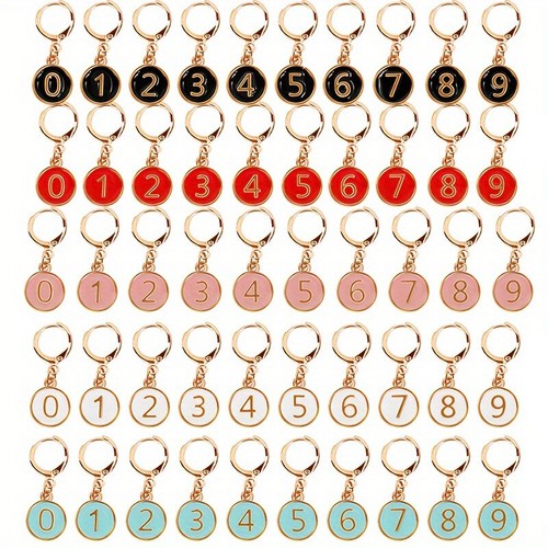 10pcs Number Knitting Craft Crochet Locking Clip Stitch Markers Holder Set - Picture 4 of 22