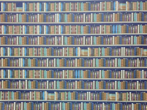 Melody Jane Poupées Maison Bibliothèque Papier Peint Traditionnel Style Livres