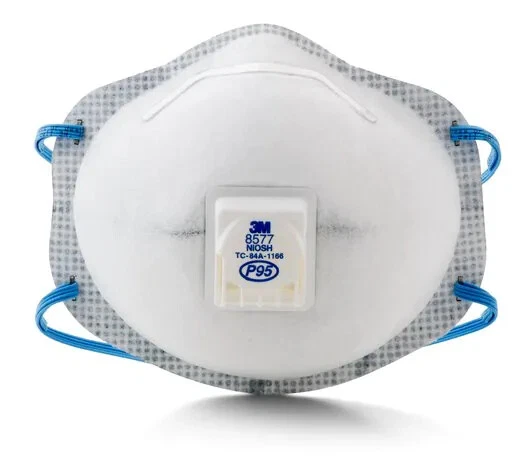 3M 8577 P95 Particulate Respirator Masks Organic Vapor Exhalation Valve 10/BX - Image 3 of 3