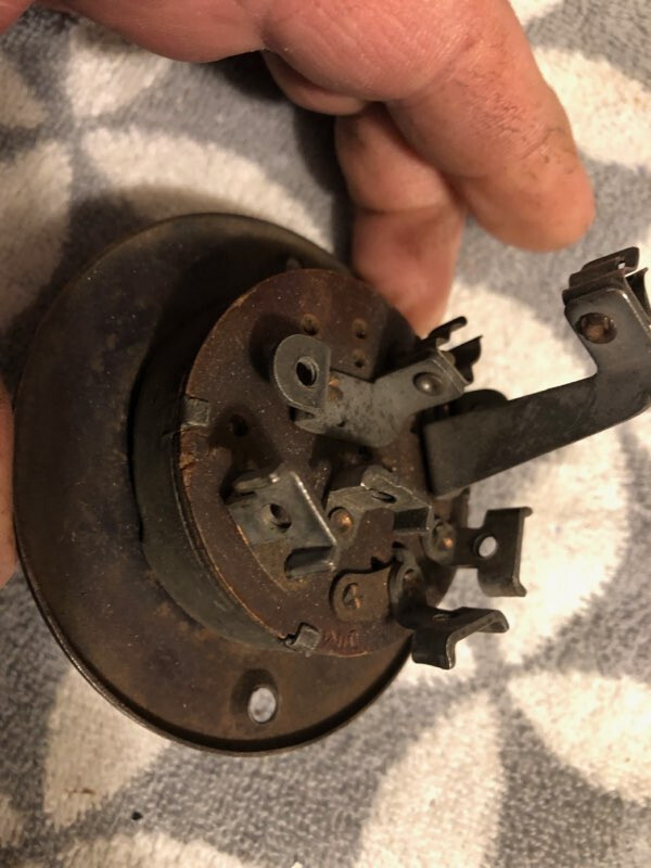 Early Antique DELCO REMY IGNITION LIGHT SWITCH Original OEM equiptment 