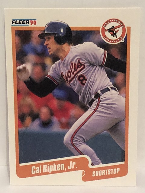 1990 Fleer Cal Ripken Jr Baseball Card Baltimore Orioles Baseball MLB 
