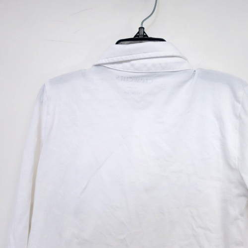 J.Crew Crewcuts Boys White Long Sleeve Collared Polo Uniform Casual Shirt Sz 4/5 - Picture 4 of 6
