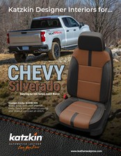 Katzkin Leather Seat Covers 2019-22 Chevrolet Silverado Crew Cab Black Walnut